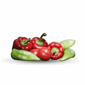 POIVRON VERT et ROUGE