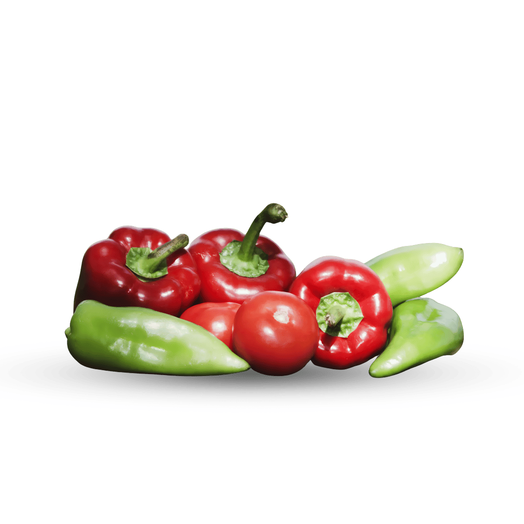 POIVRON VERT et ROUGE