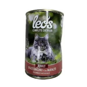 Leo's Bocconcini con Manzo au Bœuf pour Chats Adultes