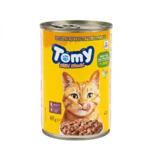 Tomy Wild World - Adult Cat with Poultry in Jelly 415G