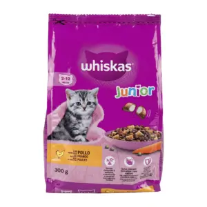 Croquettes pour Chat Junior au Poulet Whiskas 300G