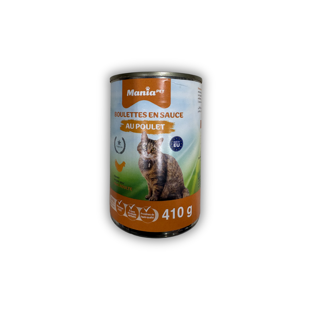 Mania Pet - Boulettes en sauce au poulet 410g