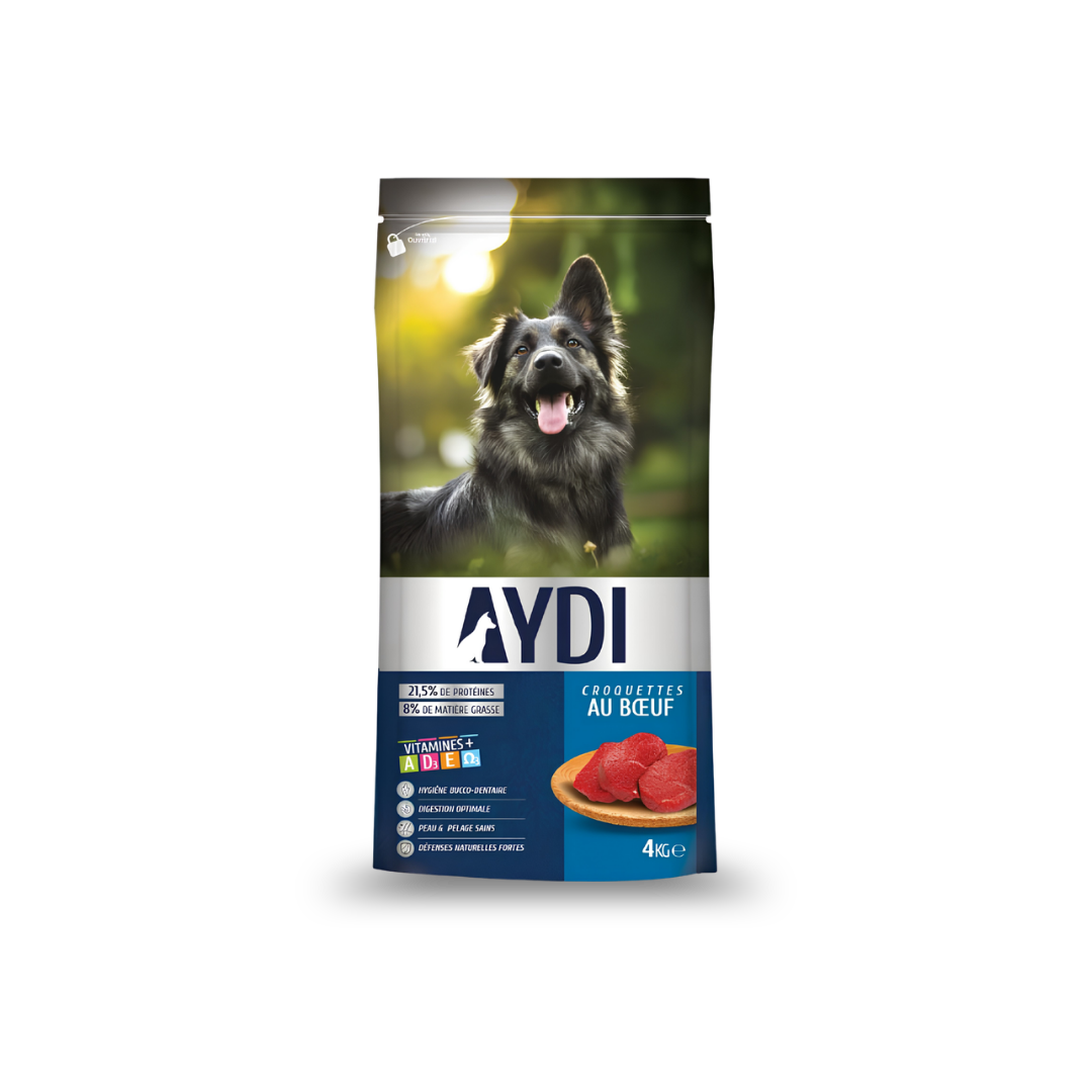 AYDI : Croquettes au bœuf chiens adultes (4kg)