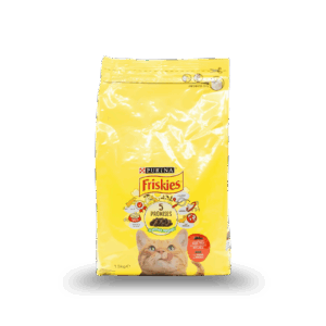 Friskies Adulte Croquettes au Poulet et aux Légumes 1.5Kg