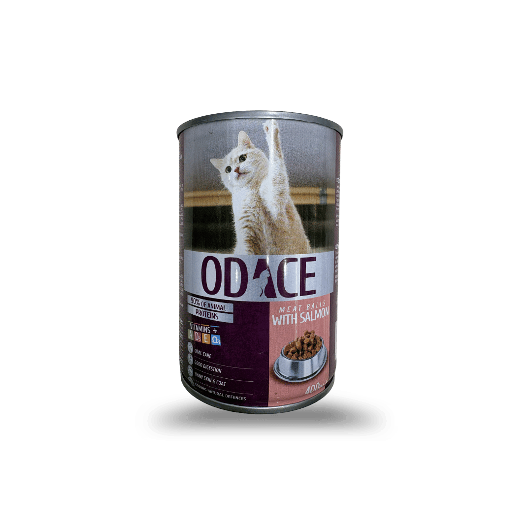 ODACE : Boulettes au saumon pour chats adultes 400 g