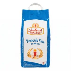 Inkane - Semoule Fine de Blé Dur 5Kg