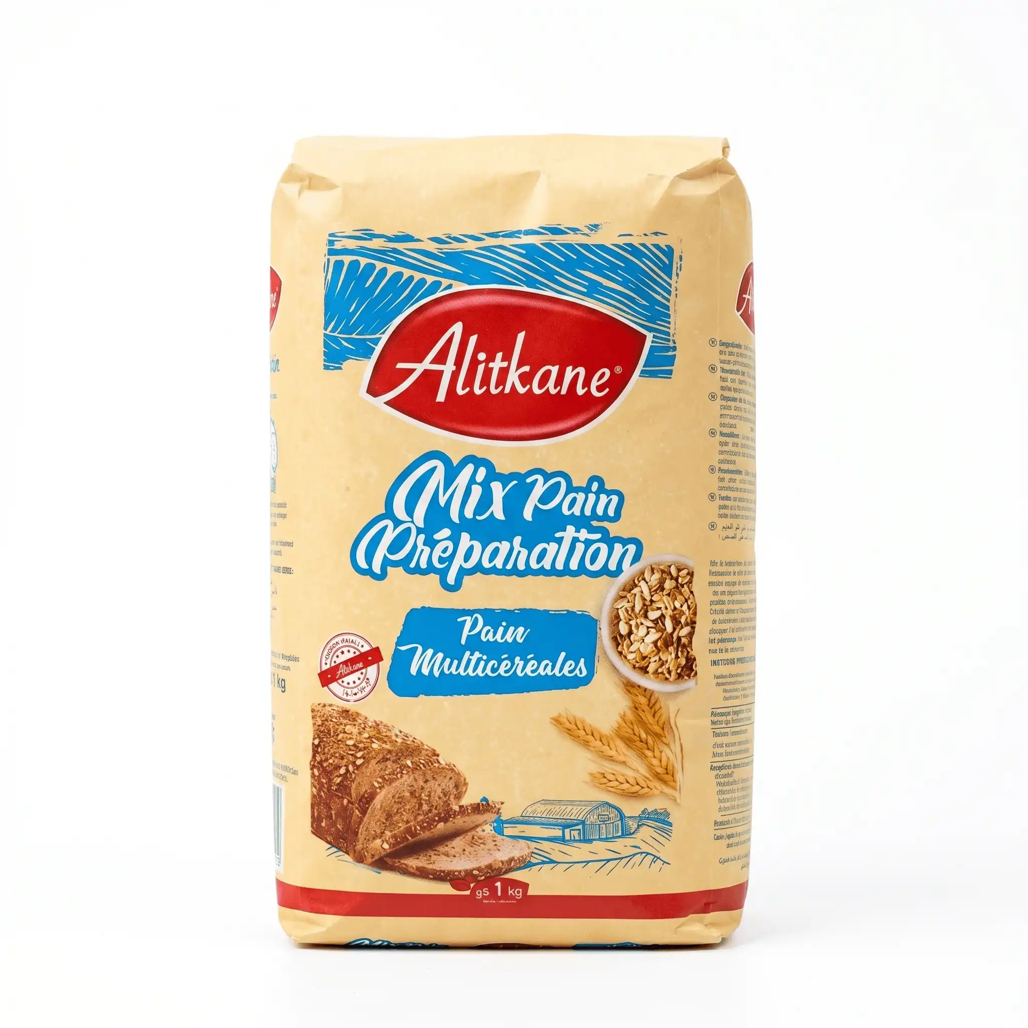 Alitkane - Préparation Mix Pain Multicéréales 1Kg