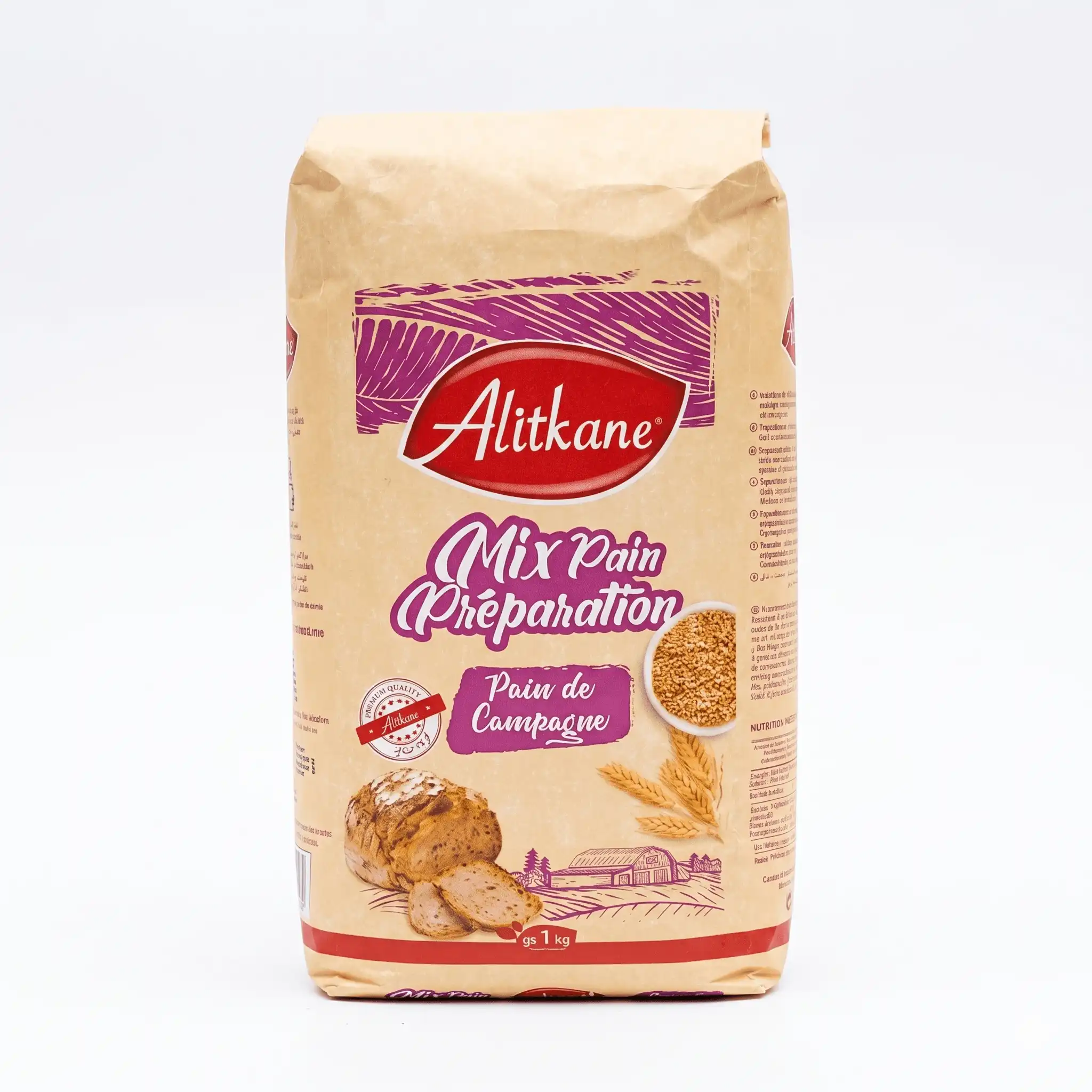 Préparation Mix Pain de Campagne Alitkane 1Kg
