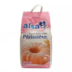 Alsa - Farine de blé tendre Pâtissière 10 kg