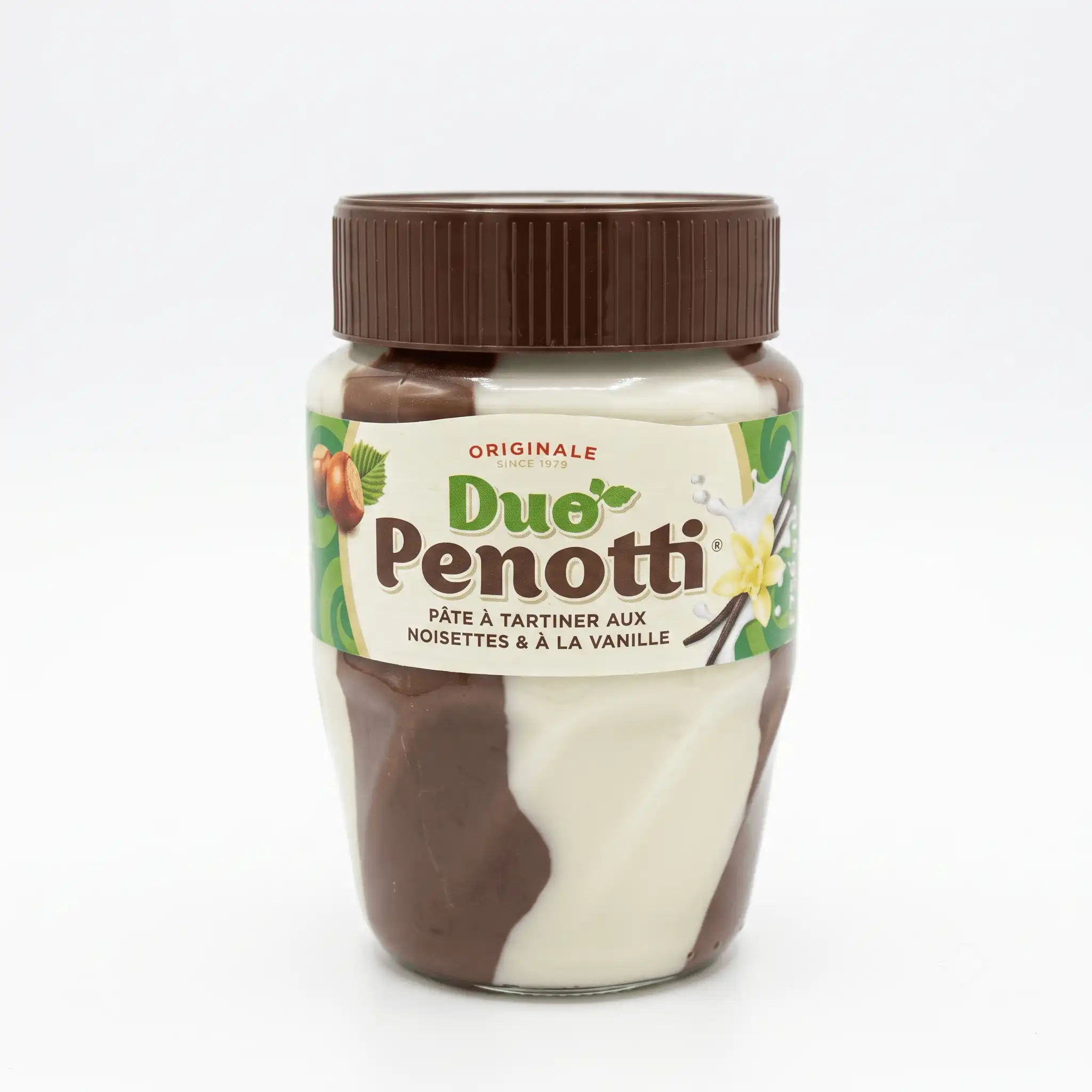 pâte à tartiner Duo Penotti aux noisettes et à la vanille.