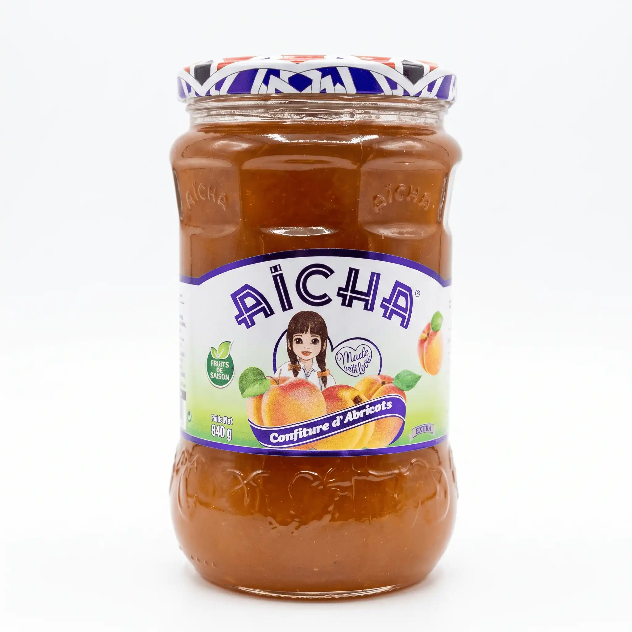 Confiture d'abricots Aïcha 840G