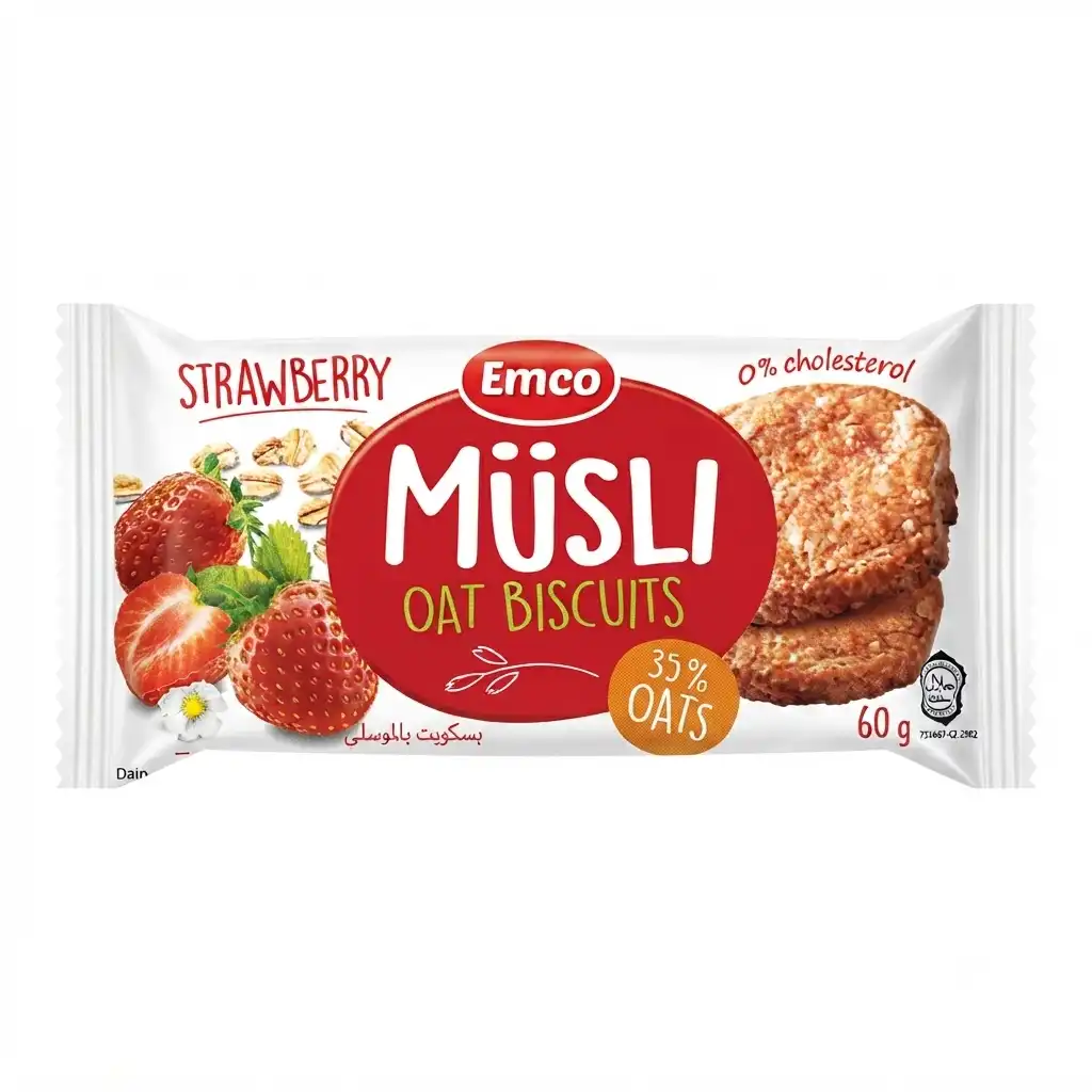 Musli Oat Biscuits (Strawberry) – 60g