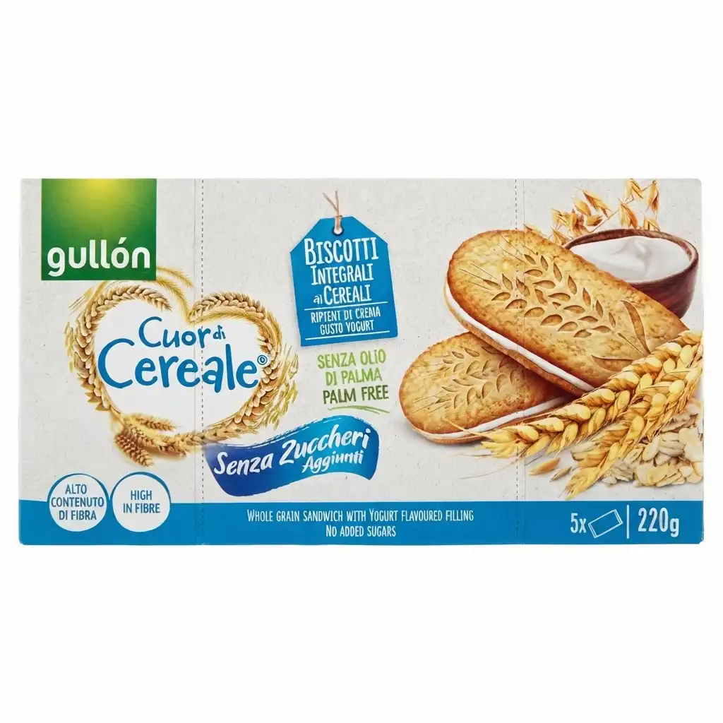 Gullón Cuor di Cereale -Sandwich fourré au yaourt 220G