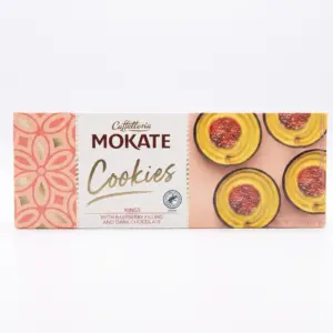 Mokate Raspberry Rings with dark chocolate