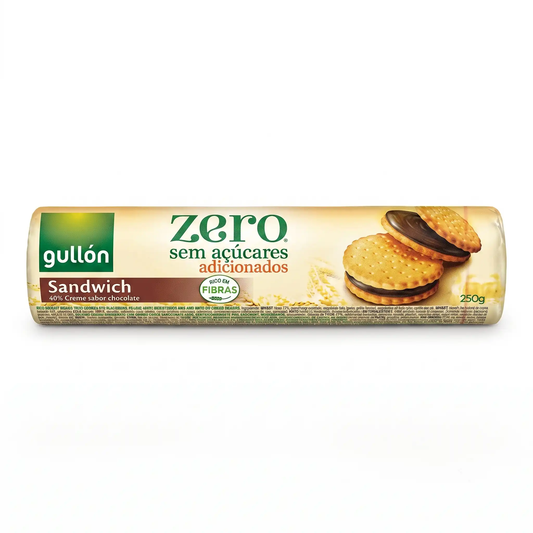 Gullón Zéro Biscuits Sandwich au Chocolat Sans Sucres Ajoutés