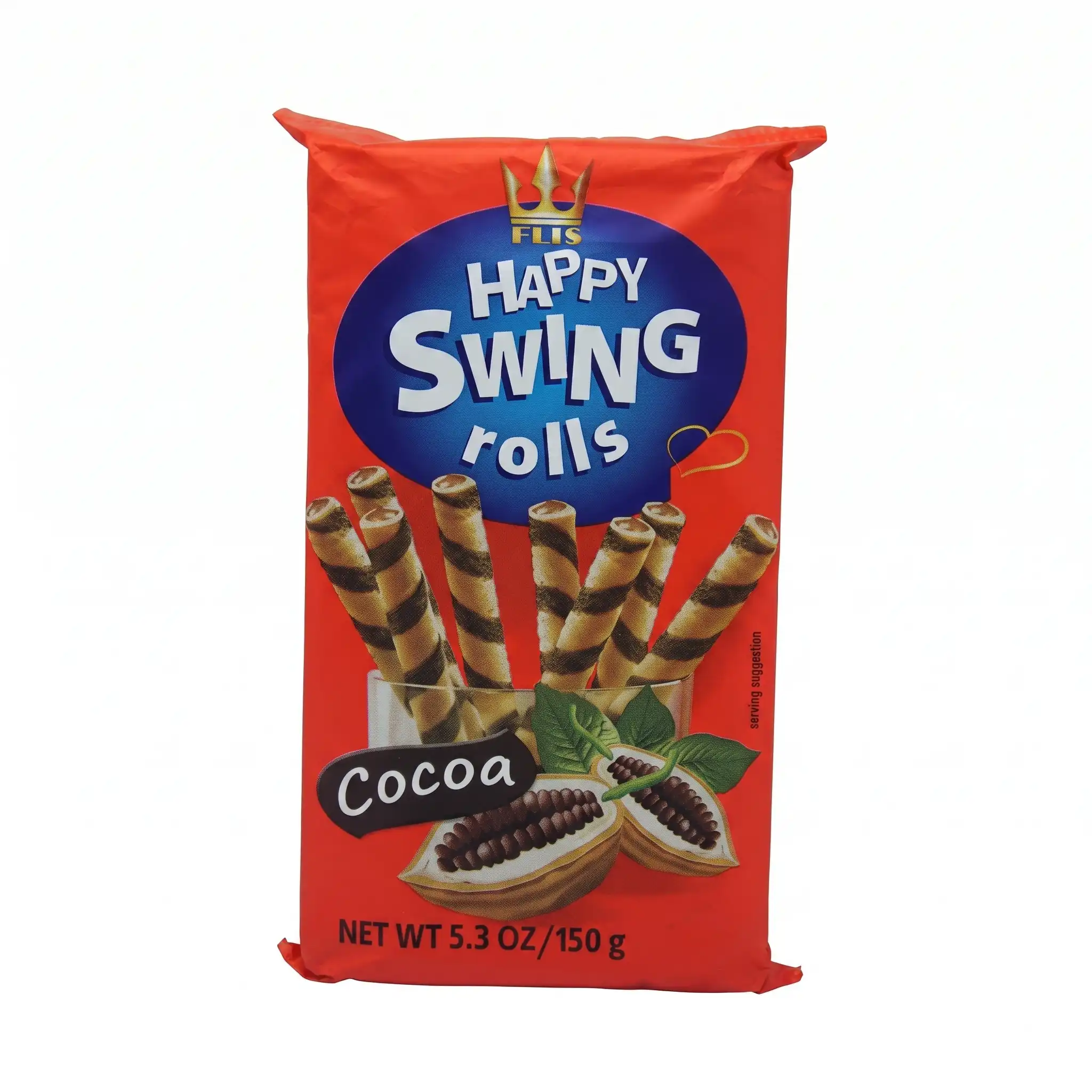 Flis Happy Swing Rolls Cocoa 150G