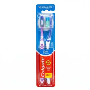 brosses Colgate Colgate Extra Clean (Médium) X2