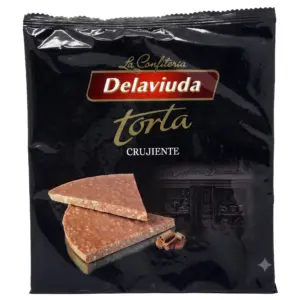 Gâteau de touron au chocolat croustillant ou un Gâteau au chocolat croustillant.