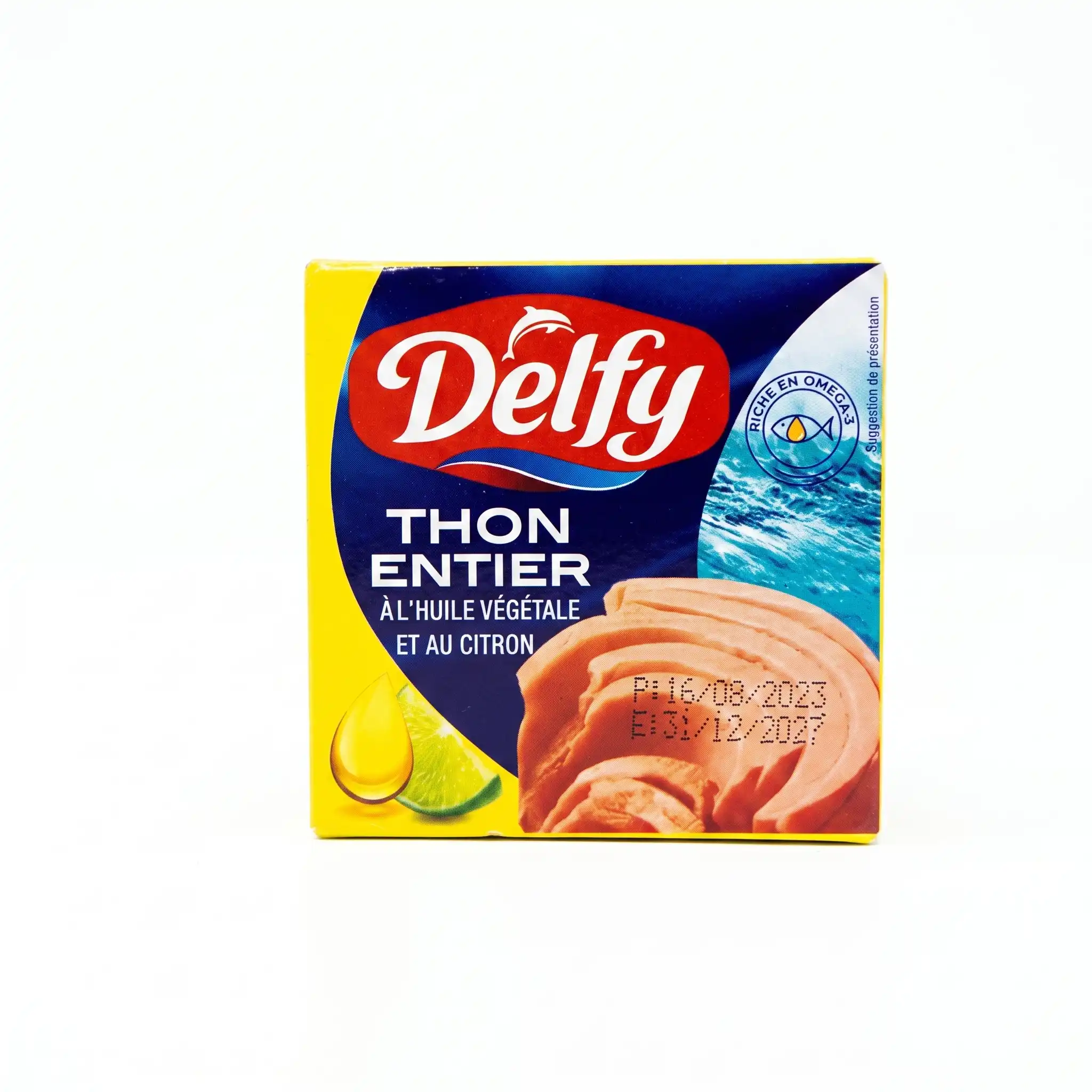 Thon entier à l'huile végétale et au citron Delfy