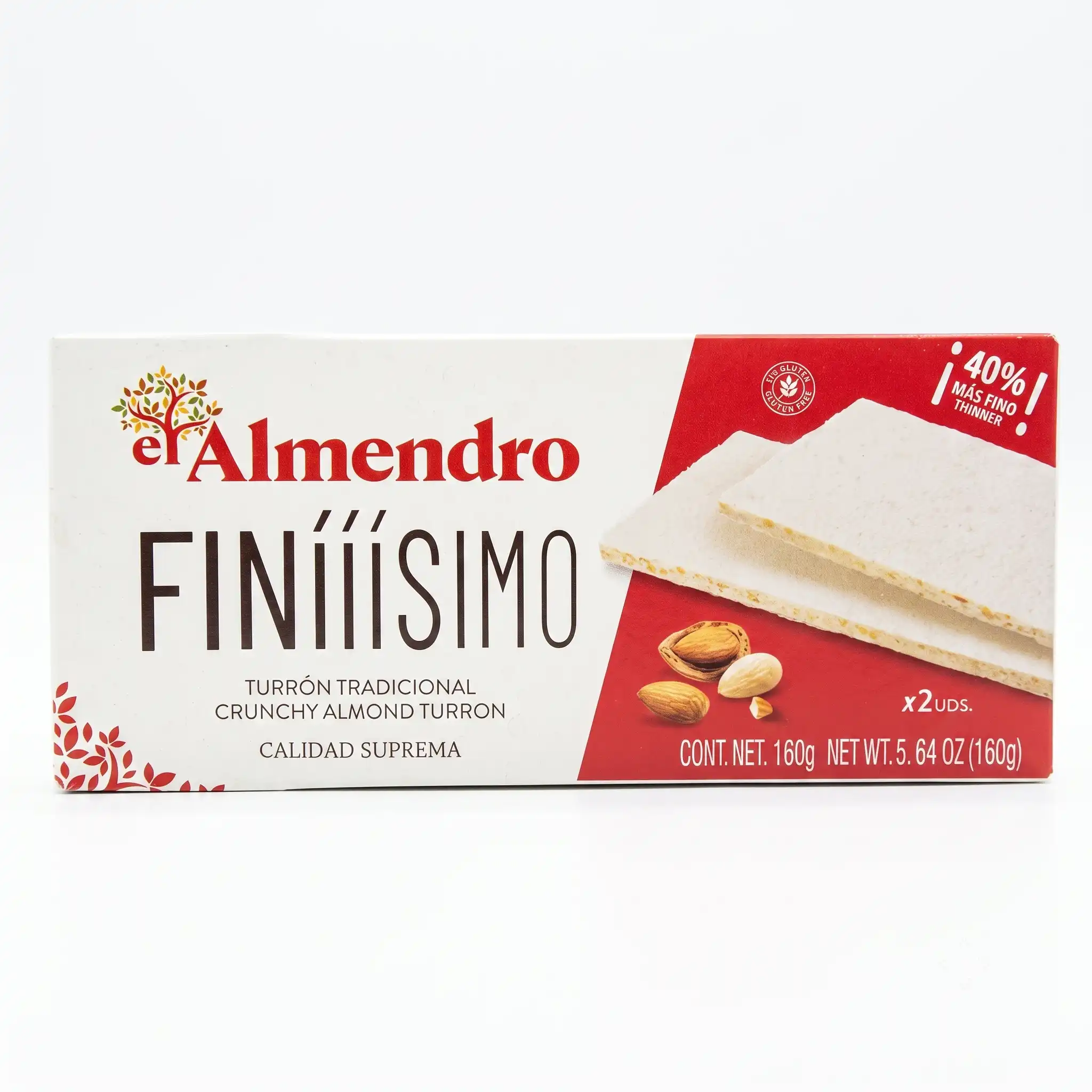 Nougat dur d'amande traditionnel extra-fin El Almendro