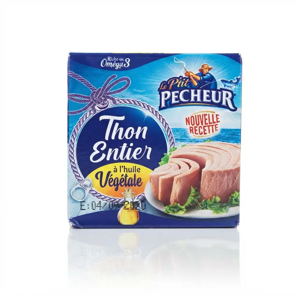 Thon Entier à l'Huile Végétale Le P'tit Pecheur.