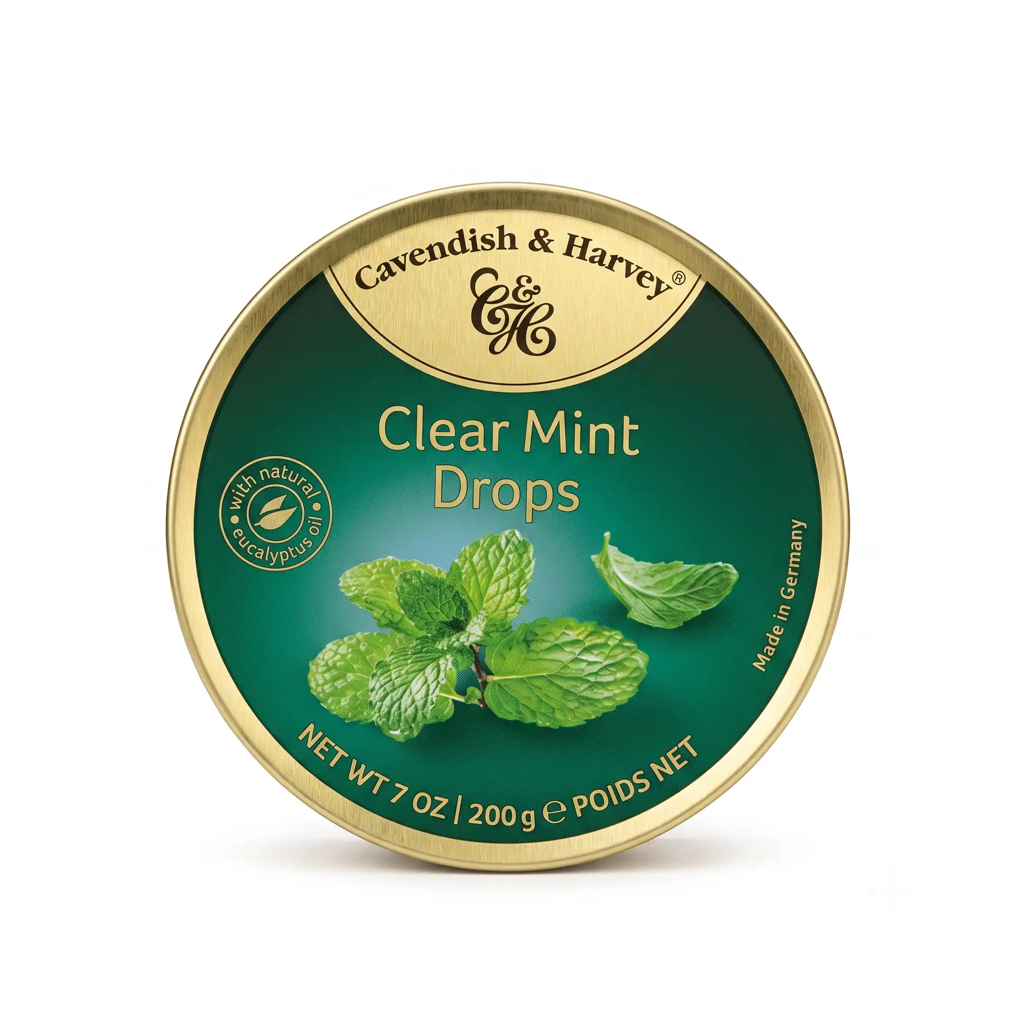 Bonbons Clear Mint Drops Cavendish & Harvey.