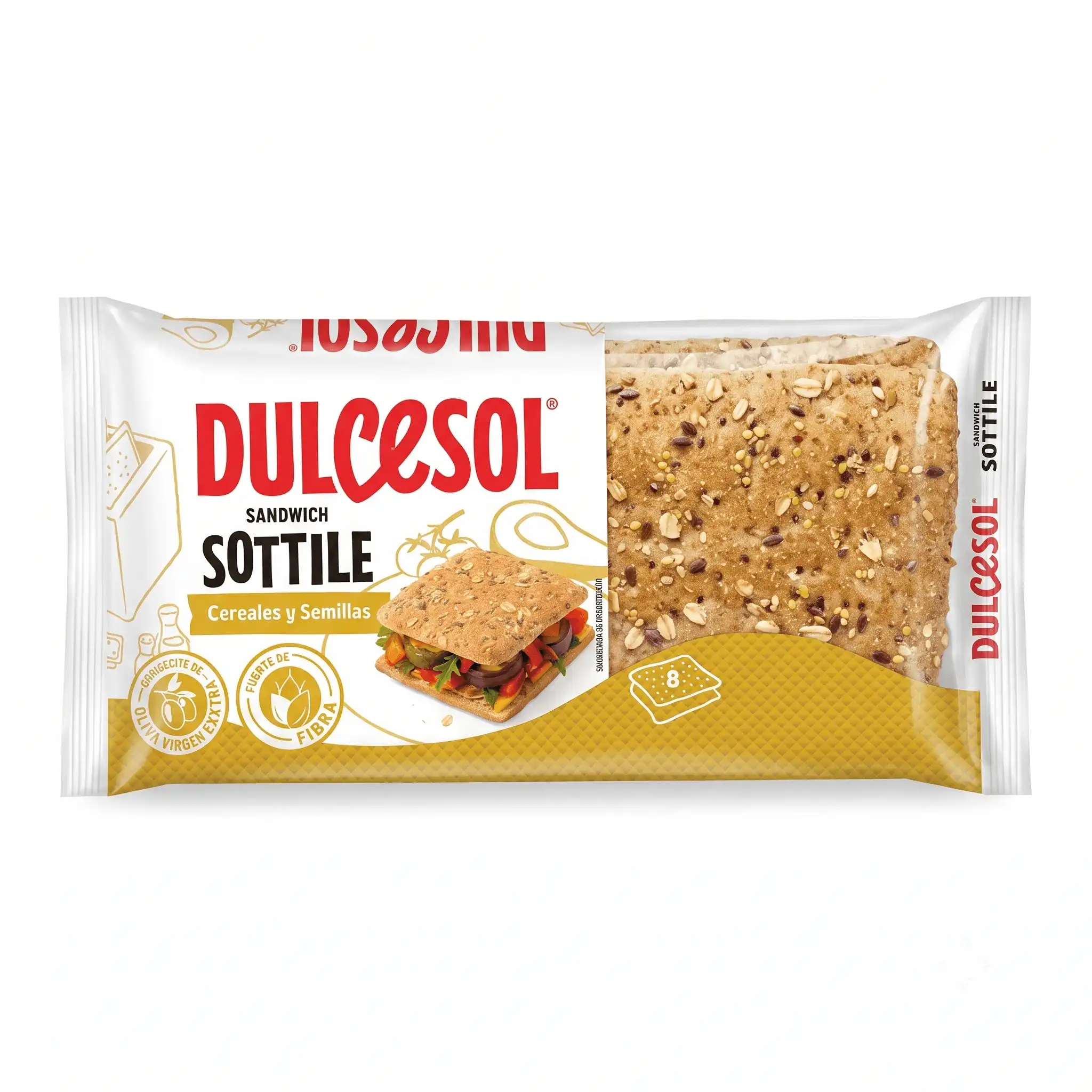 Pain de semoule, céréales et graines Dulcesol