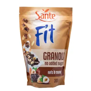 Céréales Granola Fit aux Noix et Cacao Sans Sucre Ajouté Santé 300g