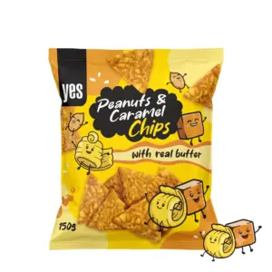 Chips aux cacahuètes et au caramel 150G
