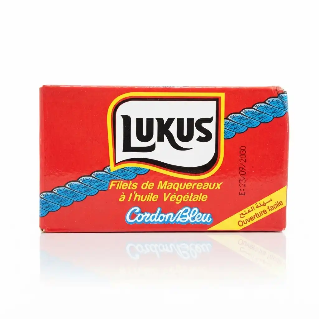 Filets de Maquereaux à l'huile Végétale Cordon Bleu Lukus
