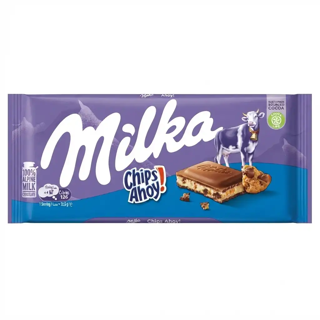 tablette de chocolat Milka Chips Ahoy
