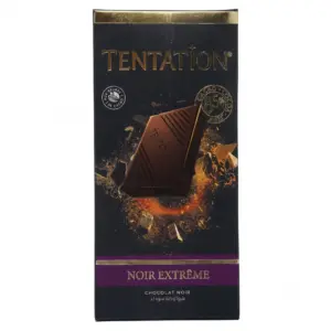 tablette de chocolat Tentation Noir Extrême 85% Cacao