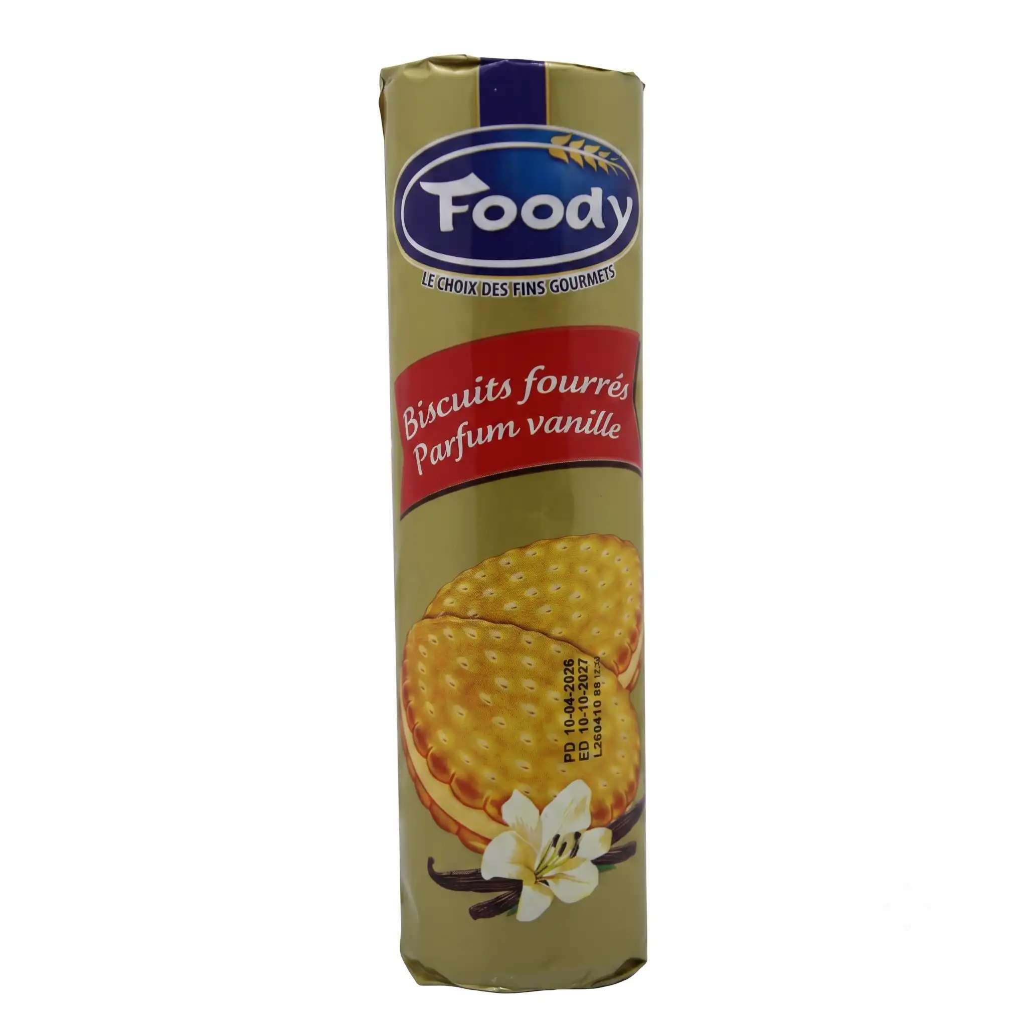 Biscuits fourrés parfum vanille Foody