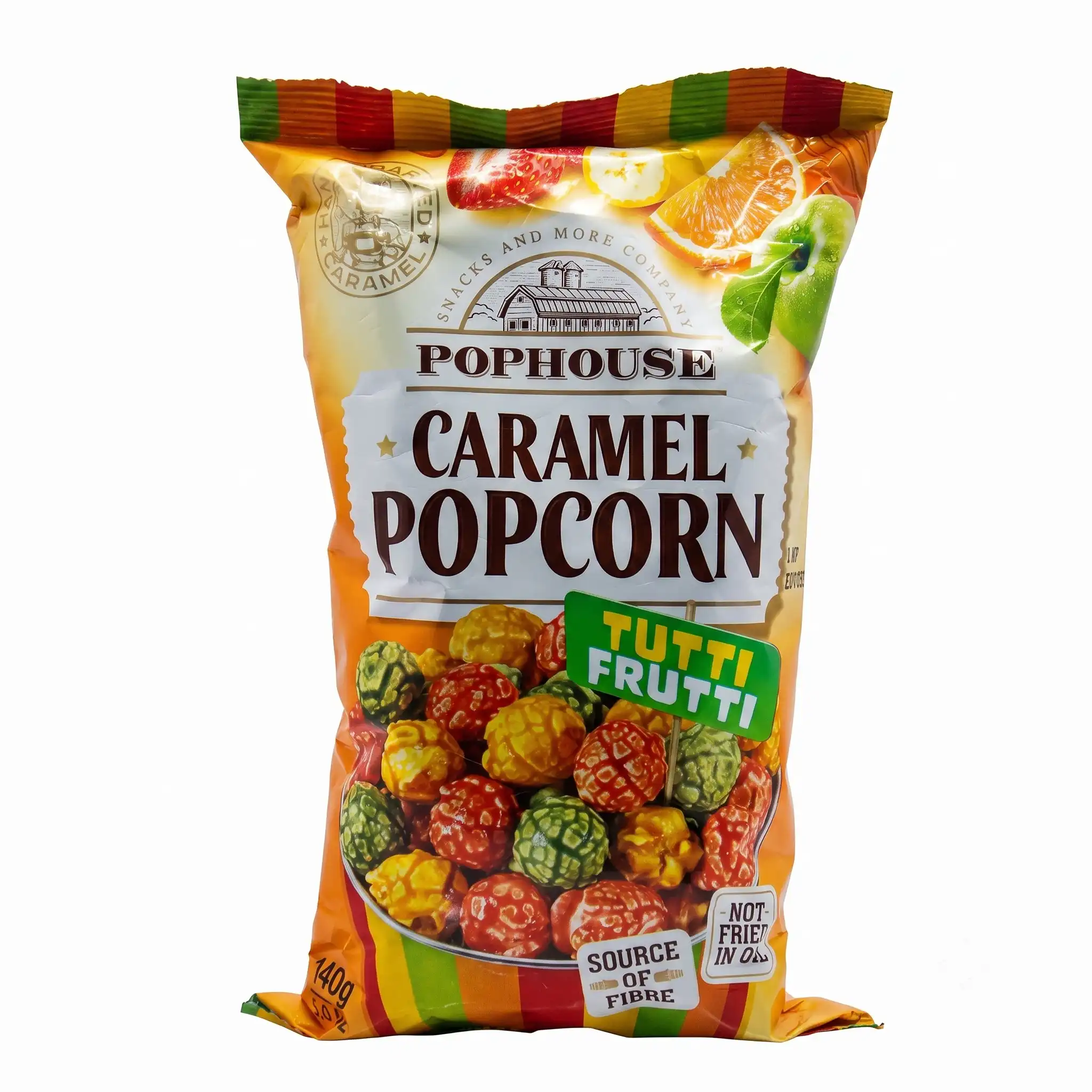 Pophouse Caramel Popcorn Tutti Frutti