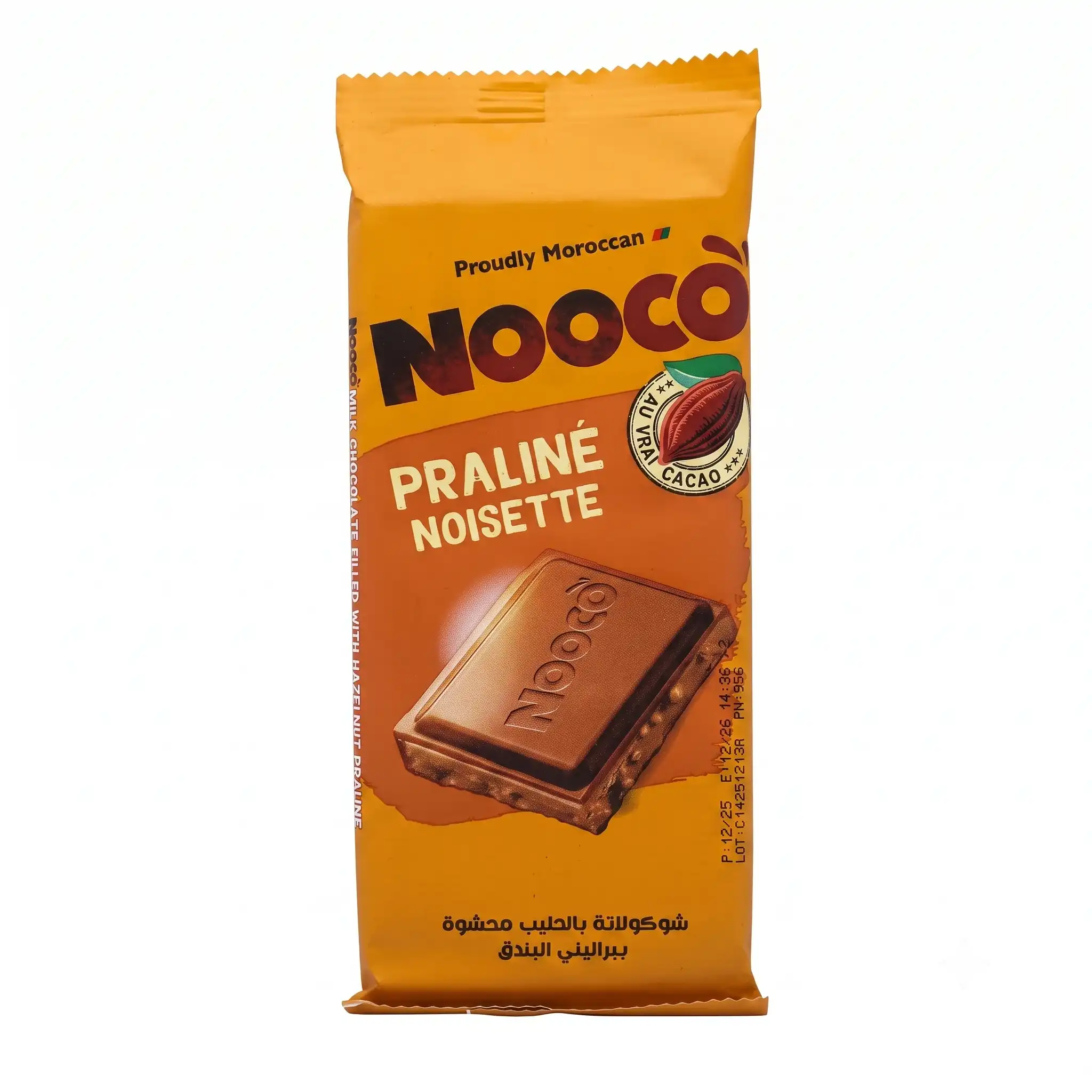 tablette de chocolat Nooco.