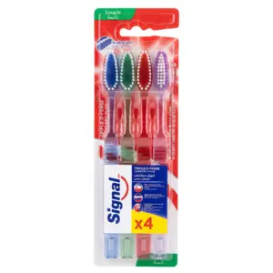 brosses à dents Signal Triple D-Fense Comfort Plus X4