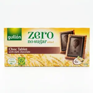 Gullon Tablette Chocolat Noir Sans Sucre Ajoute 150 g