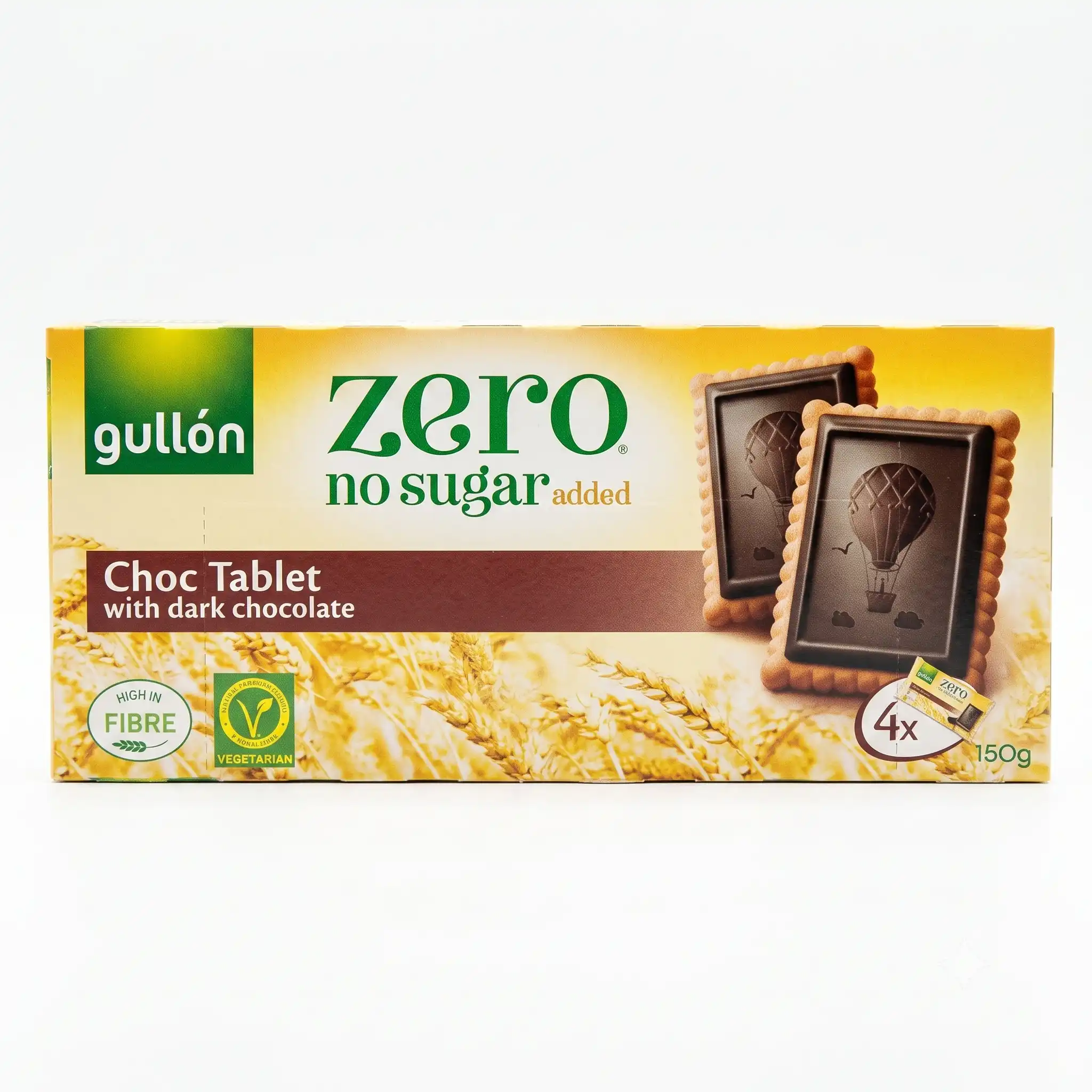 Gullon Tablette Chocolat Noir Sans Sucre Ajoute 150 g