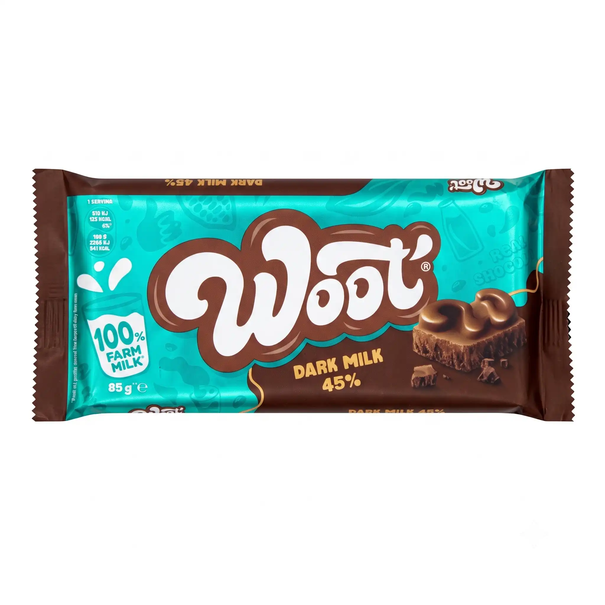 tablette de chocolat Dark Milk 45% Woot
