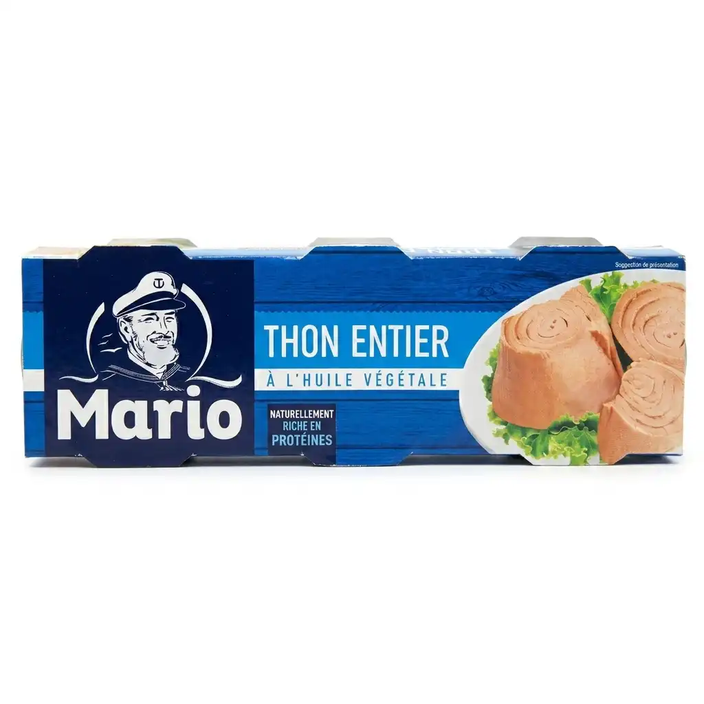 thon entier à l'huile végétale Mario X3
