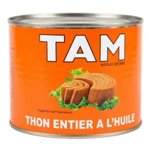 thon entier à l'huile TAM 800G