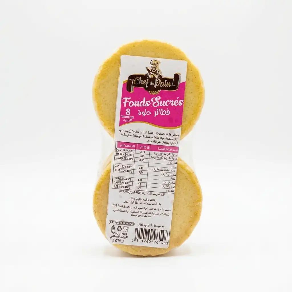 Fonds Sucrés Chef du Pain X8