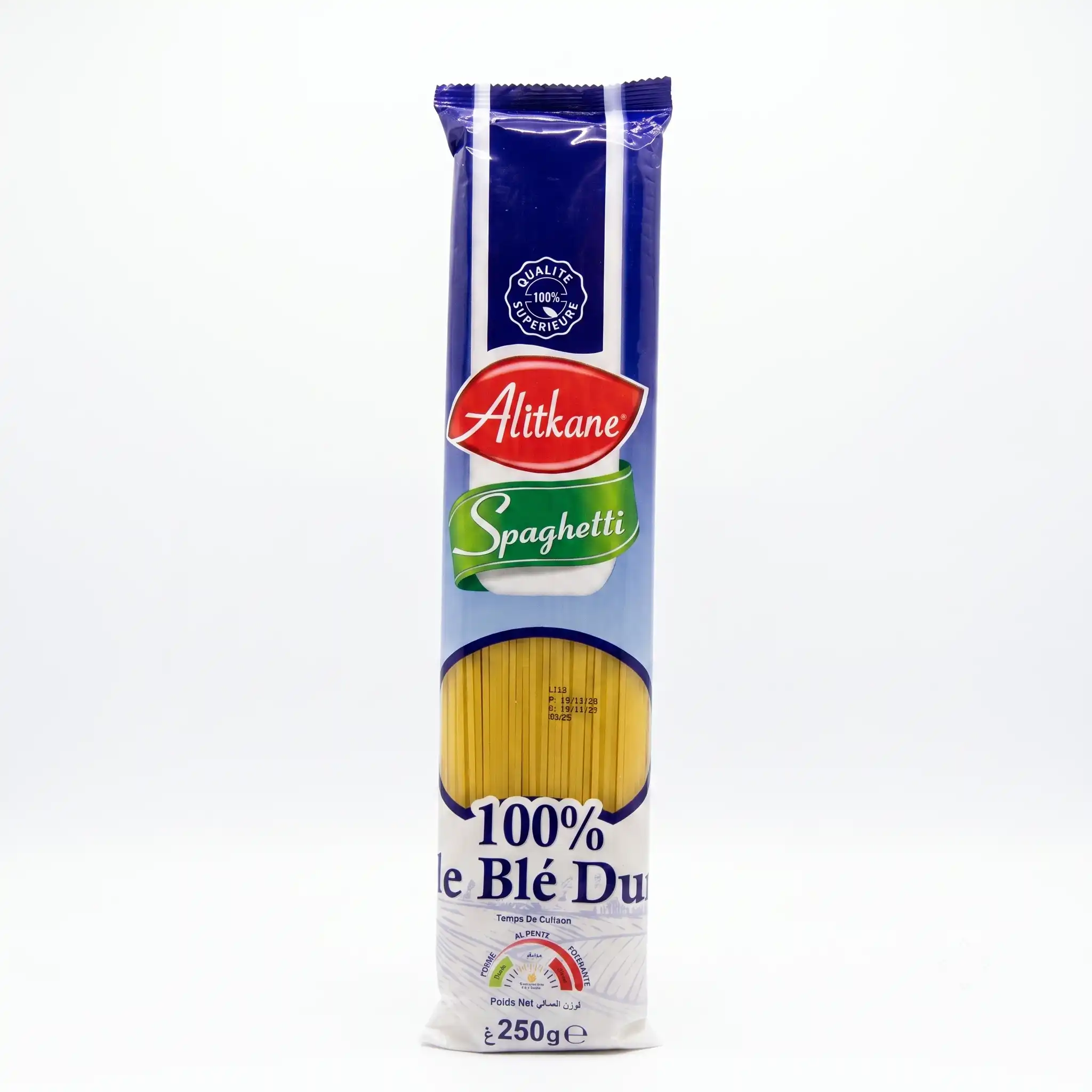 Spaghetti 100% Blé Dur Alitkane 250 G