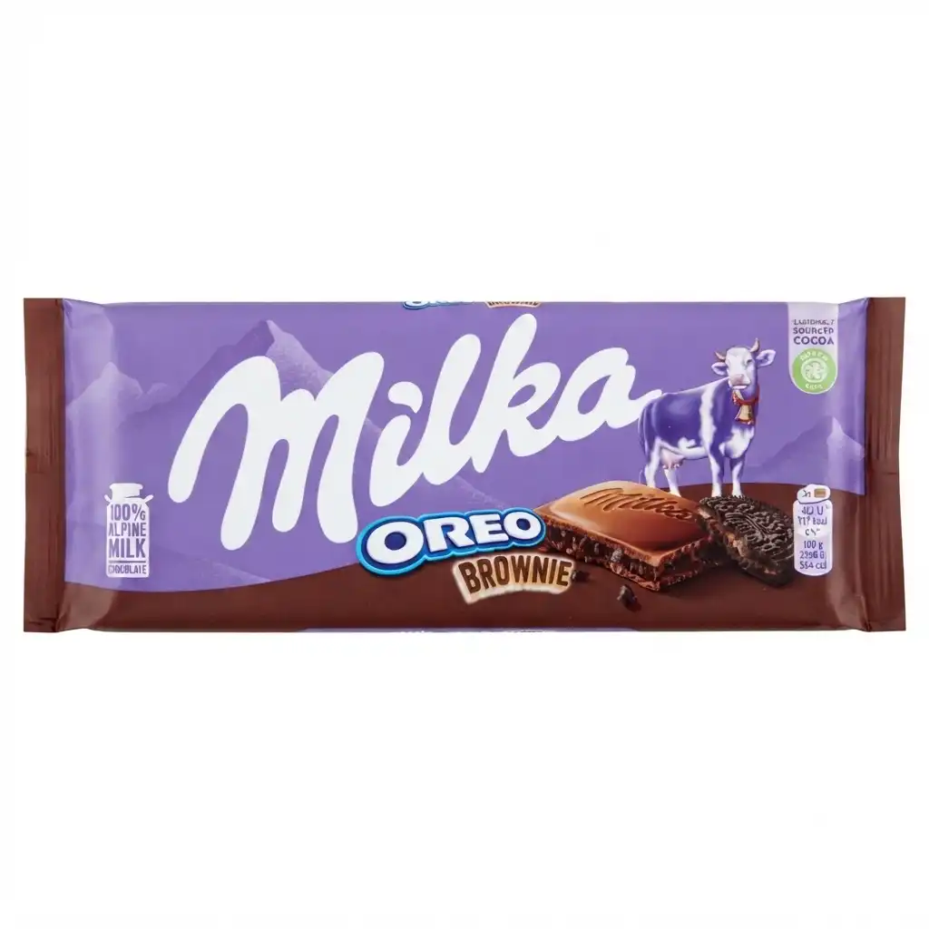 tablette de chocolat Milka Oreo Brownie
