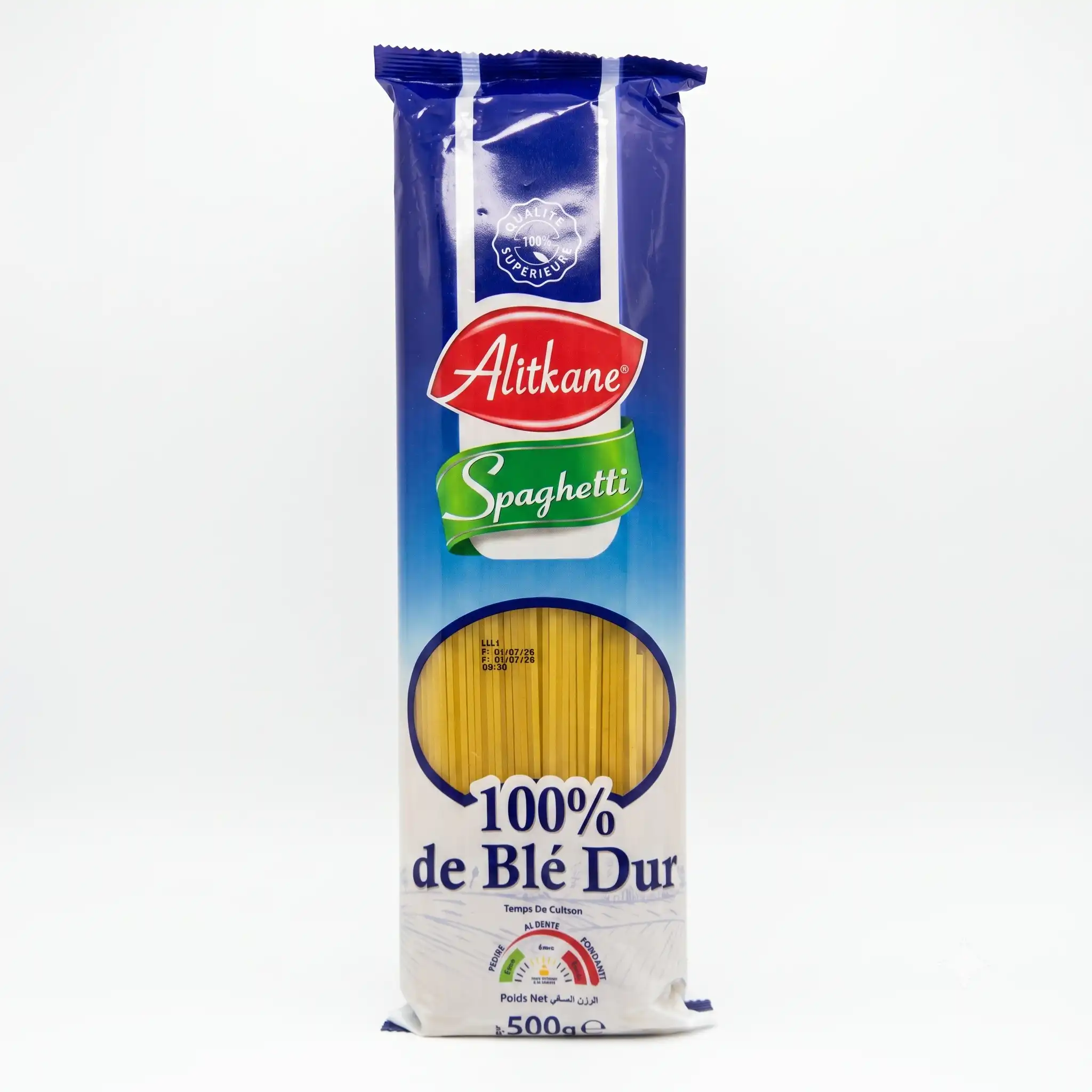 spaghetti 100% de blé dur 500G