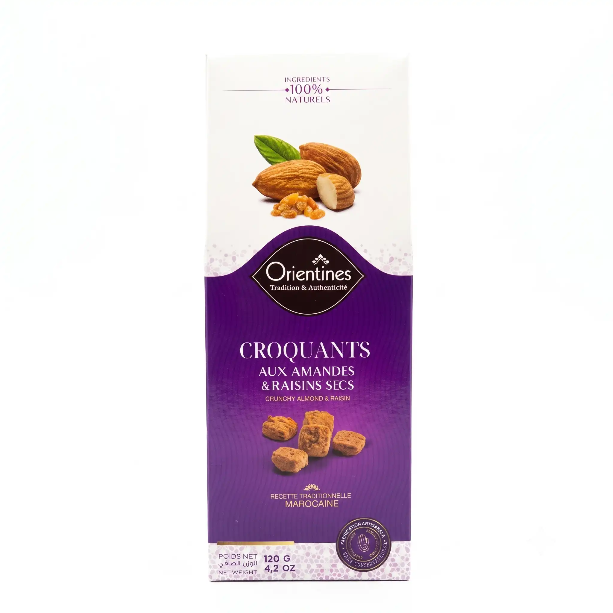 Orientines Croquants aux Amandes & Raisins Secs
