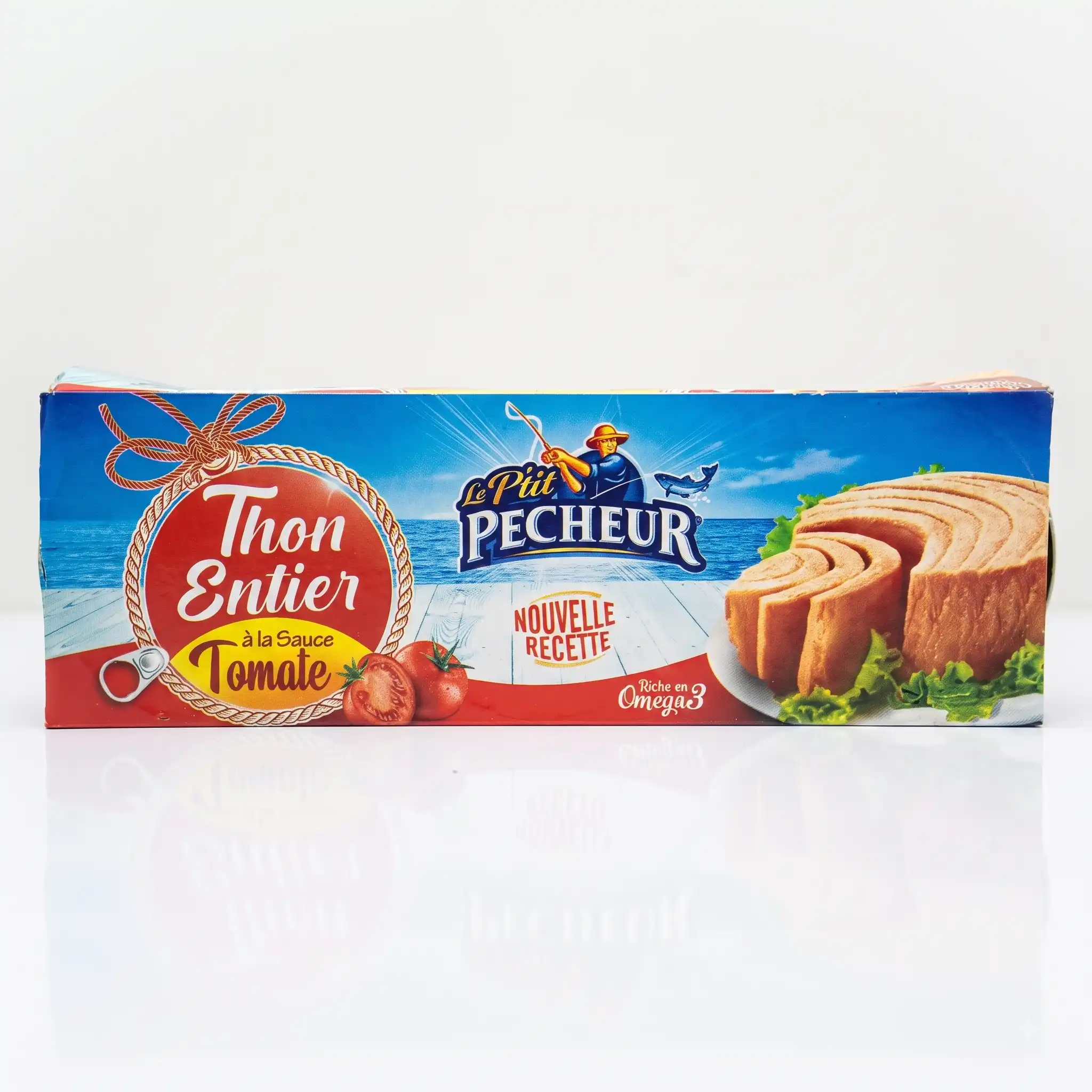 Thon Entier à la Sauce Tomate Le P'tit Pêcheur X3