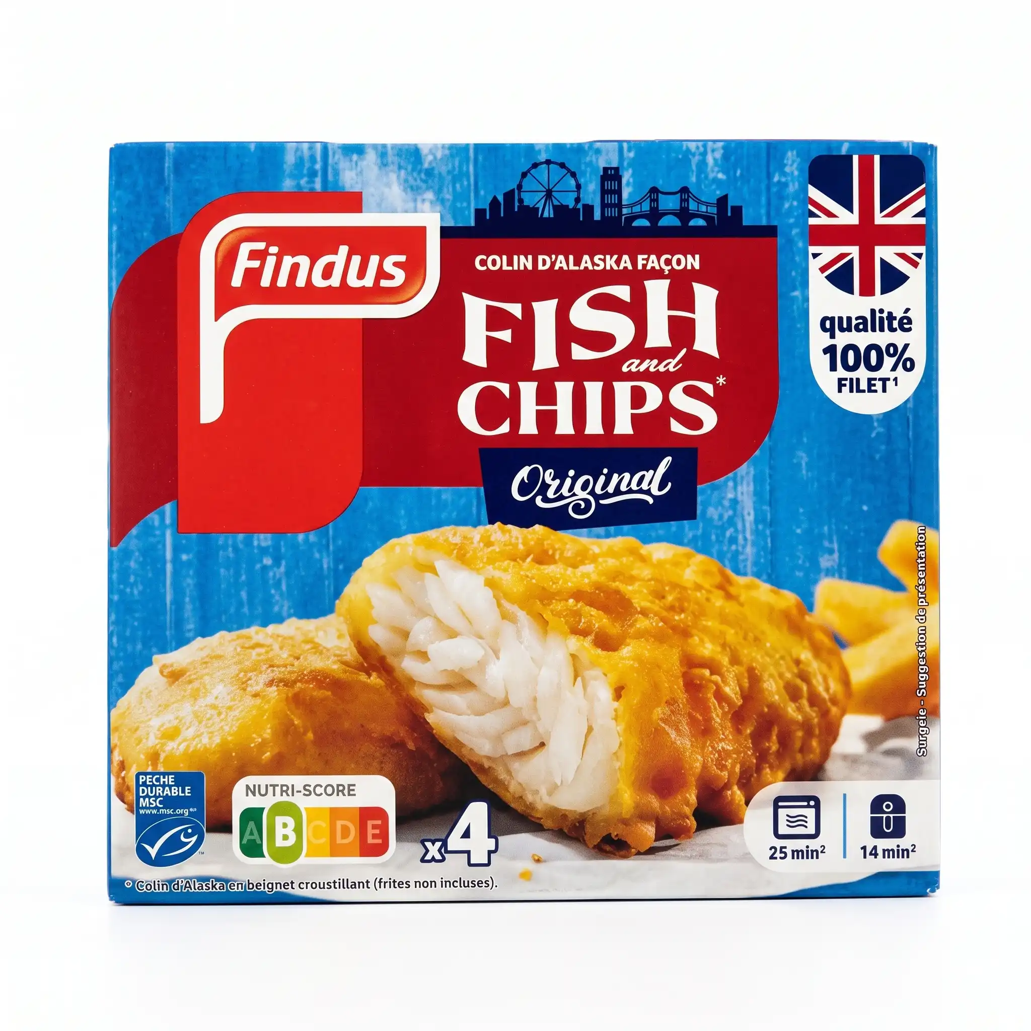 Colin d'Alaska façon Fish and Chips Original Findus