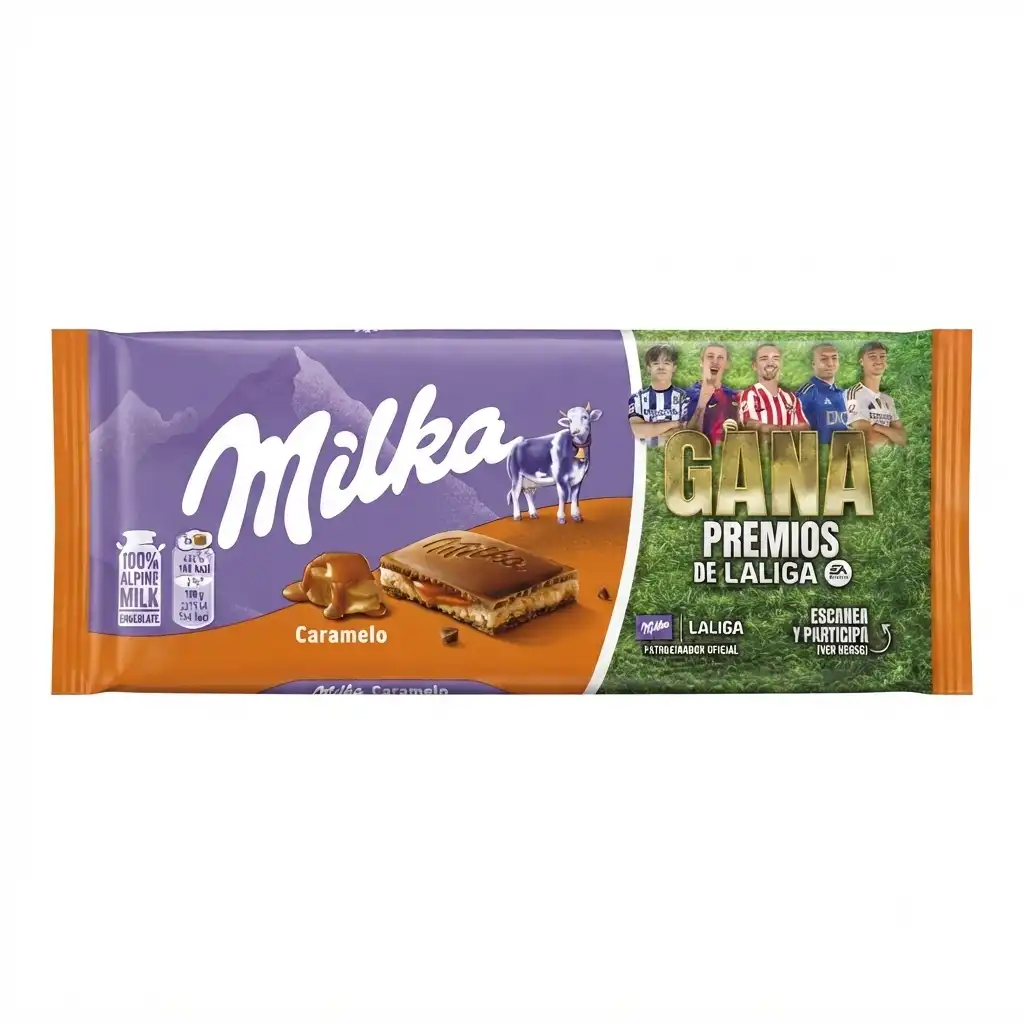 tablette de chocolat Milka Caramel