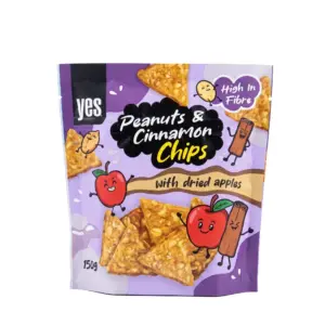 chips de cacahuètes à la cannelle et aux pommes 125G